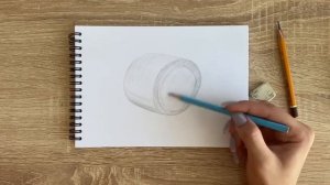 Как нарисовать вату карандашом | Рисунок для начинающих поэтапно