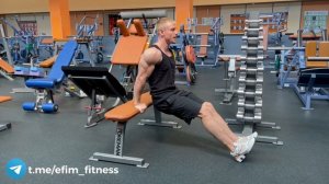 Трицепс. Обратные отжимания - техника выполнения