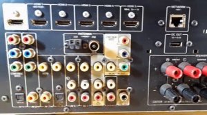 YAMAHA RX-V475 REAR CONECTORS