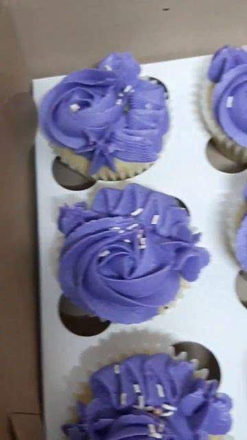 Purple Cupcakes Day #shorts #yummy #cupcakes