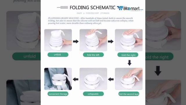 TRAVEL ELECTRIC KETTLE | FOLDABLE TEA KETTLE смотреть онлайн