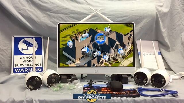8 Channel Wireless NVR Security Camera System All in One Kit from Cromorc