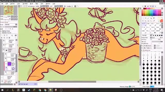 Cottagecore pony SPEEDPAINT! смотреть онлайн