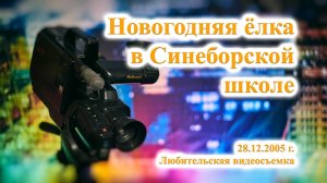 ТВ Синеборск - Новогодняя ёлка в Синеборской школе - 28.12.2005 г. (любительское видео)