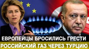 Европейцы бросились грести российский газ через Турцию
