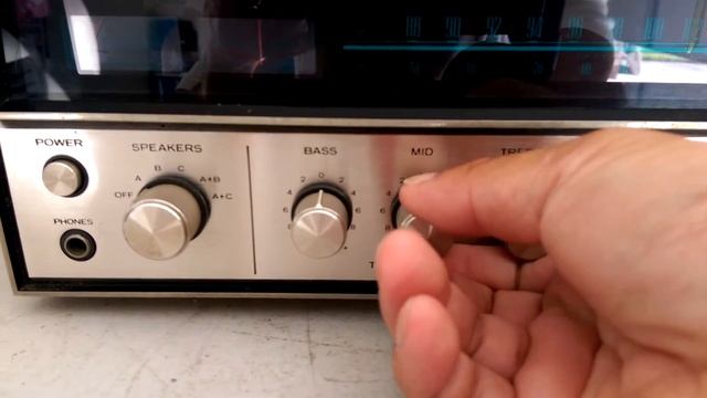 Vintage Kenwood KR-7200 AM-FM Home Stereo Receiver Demo