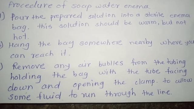 procedure of soap water Enema gnm1st year fon смотреть онлайн