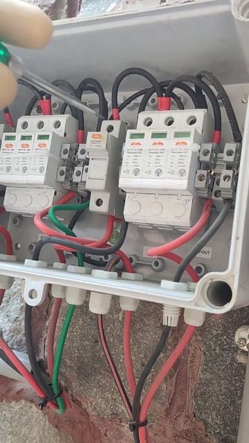 Connections tightness check In solar system #solar #solarsystem #solarenergy #inverter #connection.