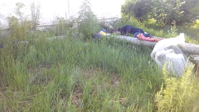 В гостях у бомжа