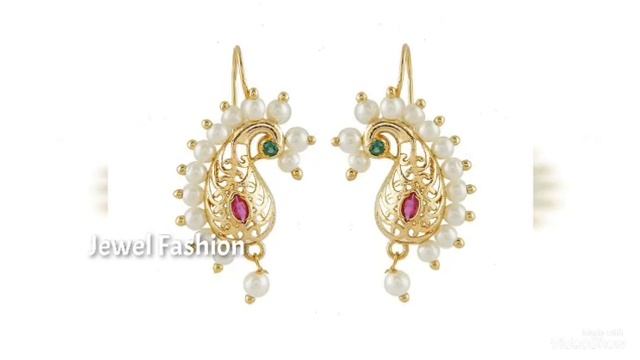 Simple Hoop earrings designs // Light Weight Hoop earrings designs for daily wear смотреть онлайн