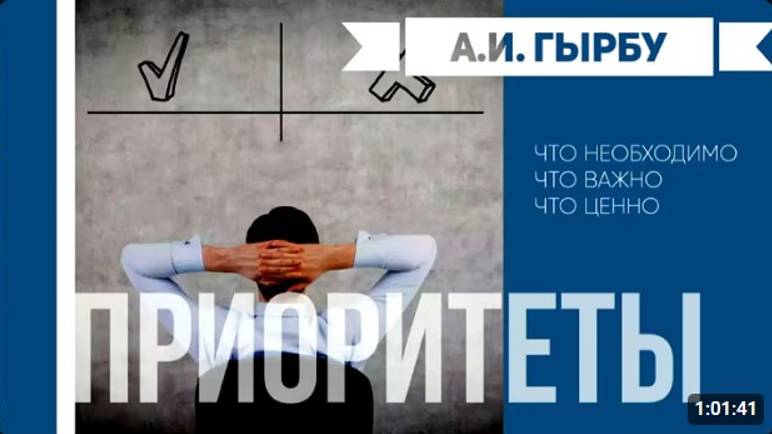 ПРИОРИТЕТЫ.    А. Гырбу