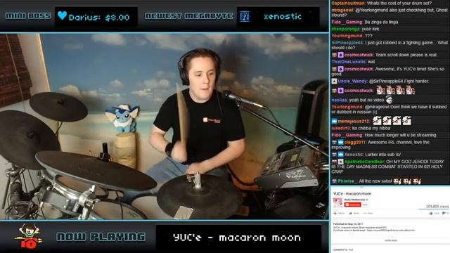 YUC'e - macaron moon (Blind Drum Cover) -- The8BitDrummer смотреть онлайн