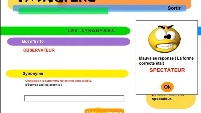 урок французского языка = Imagiers = Les synonymes #7
