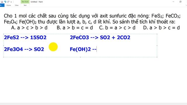 cau 26 FeS2, FeCo3, Fe3O4, FeOH2 + H2SO4 BIEU THUC LIEN HE 10050302026 смотреть онлайн