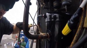 Compressor change out. Lennox Package AC.