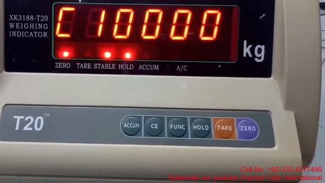 T20 Weighing Scale Calibration Procedure - Digital Weighing Calibration