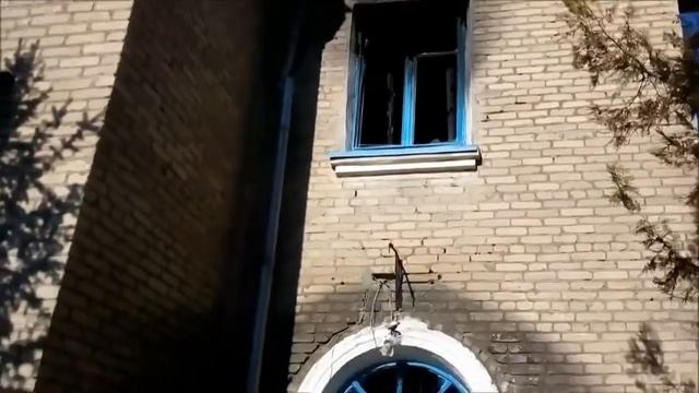 Разрушения города Лутугино смотреть онлайн