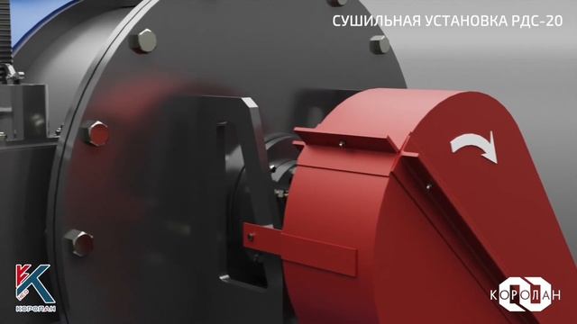 Сушильная установка РДС-20 (Rotary disk/tube dryer)