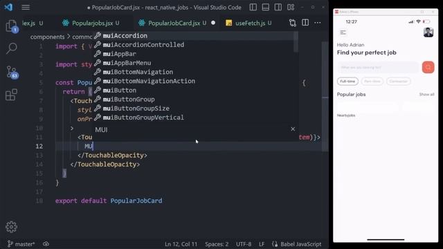 React Native для начинающих за 2 часа 2023! 
Мобильное приложение на JavaScript #R E A C T