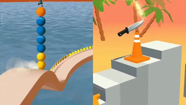 Stack Rider Vs Slicer All Gameplay Android ios all Levels смотреть онлайн
