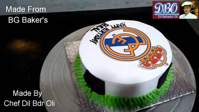 Real Madrid, Print Cake, is made by Chef Dil Bahadur Oli, at BG Baker's смотреть онлайн
