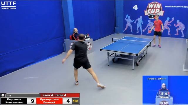11:30 Кирсанов Константин 3-0 Криворотько Евгений   стол 4  Юг-1  17.01.21 смотреть онлайн