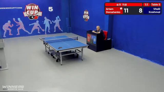 13:30 Дорошенко Артём 2-3 Крохмаль Виталий стол 5 ЮГ-4 17.06.22 смотреть онлайн