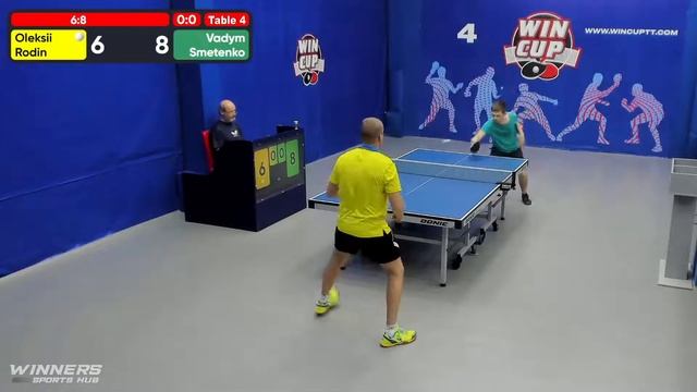 13:00 Родин Алексей 0-3 Сметенко Вадим стол 4 ЮГ-1 28.06.22 смотреть онлайн