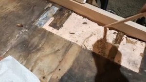 Ремонт порога двери прицепа каравана