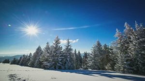 Расслабляющая музыка - Зима (60 fps)