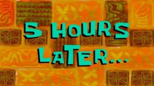 губка боб 5 часов спустя мем