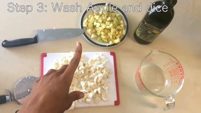 VeganPaleo High Protien Low Carb  Sweet Cauliflower Apple Breakfast