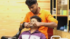 Very Energetic Deep Tissue Massage By Indian Barber Rajen | Neck Crack ASMR