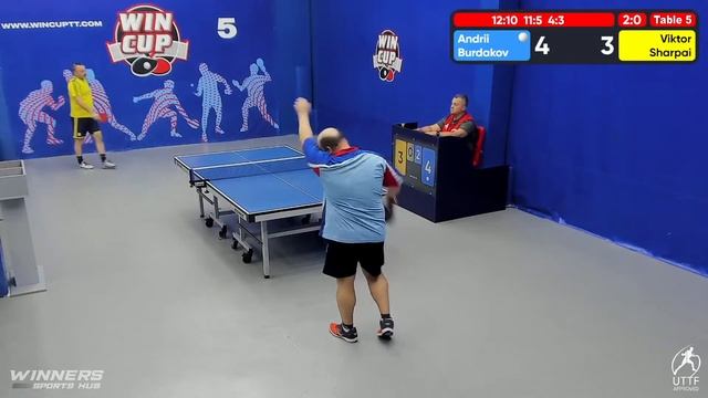 11:30 Бурдаков Андрей 2-3 Шарпай Виктор стол 5 ЮГ-2 05.08.22 смотреть онлайн