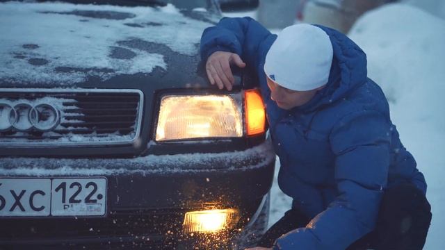 Audi 100 C4 Quattro in Siberia with all-wheel drive | Brider in action смотреть онлайн