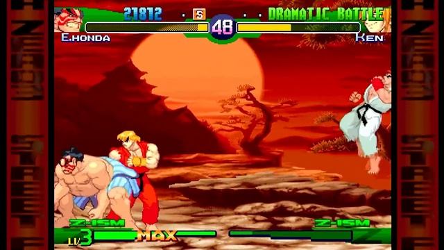 Street Fighter Zero 3 - Reverse Dramatic Battle - E.Honda - Sega Saturn 28 смотреть онлайн