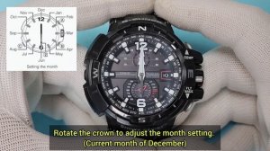 How to set time on Casio G-Shock GW-A1100 | Casio 5311