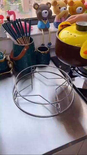 家里的锅乱放的，可以试试这个#不锈钢锅架大锅小锅都能用，非常方便#厨房好物#好物推荐#居家好物