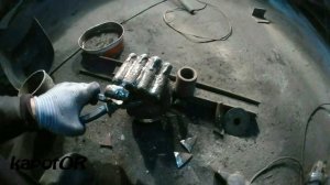 Барельеф кулака из металла