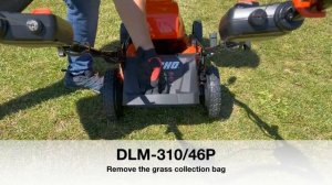 ECHO Garden+ cordless 40V lawn mower DLM-310/46P quick guide.