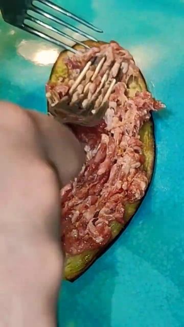 Рулетики из баклажан с фаршем 😋🤤