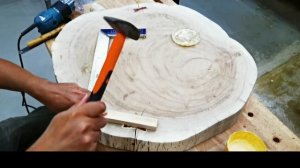 Столик из спила бревна (палена)