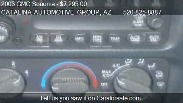 2003 GMC Sonoma SL Ext. Cab 2WD - for sale in TUCSON, AZ 857 смотреть онлайн