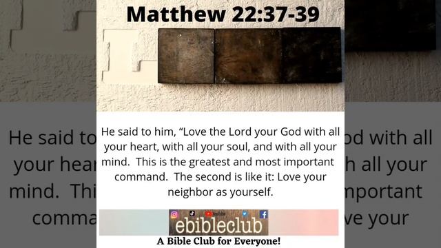 Matthew 22:37-39 A Short Bible Video for Christian Meditation. Verse of the Day! #Shorts #HolyWeek смотреть онлайн