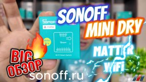 Как подключить? Умное реле (сухой контакт) Sonoff MINI DRY Matter. Умный дом. Большой обзор. Алиса.