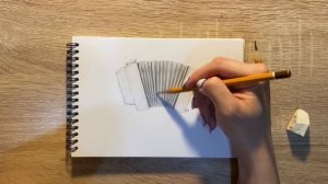 Как нарисовать гармошку карандашом | Рисунок для начинающих поэтапно