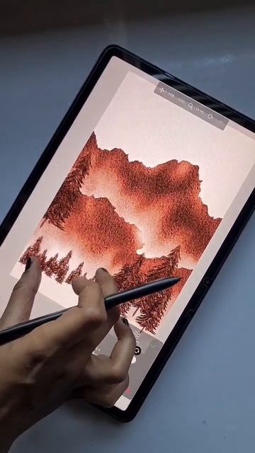 Realistic watercolor painting In IBIS PAINT X #shorts ,Digital watercolor tutorial for beginners