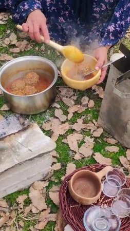 Cooking delicious local food in the pristine nature of Iranian Kurdistan_ #shorts #cooking #short