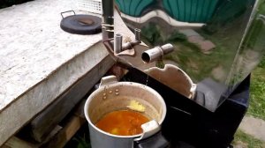 Работа паровой воскотопки