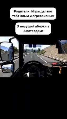 Игры - это зло? #eurotrucksimulator2 #europe #gaming #memes #приколы